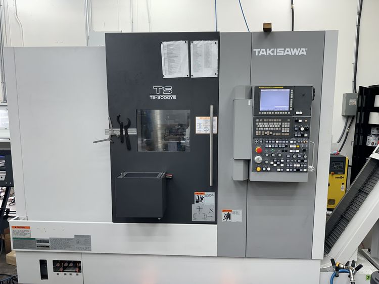 Takisawa FANUC 32i Model B 6000 TS-3000 YS Multi Axis CNC Lathe 2 Axis