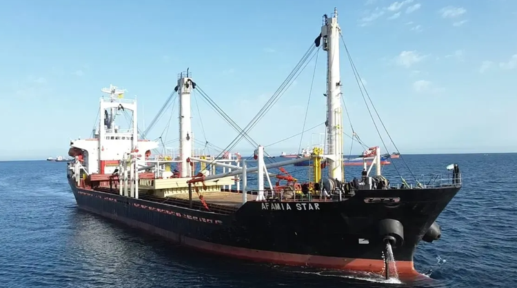 Higaki AFAMIA STAR ABT 8595 DWT ON 7.817 M DRAFT