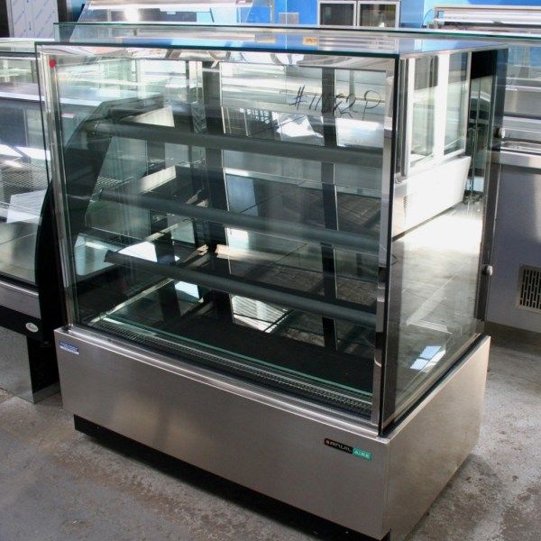 Anvil Four Tier Square Glass Cake Display Fridge