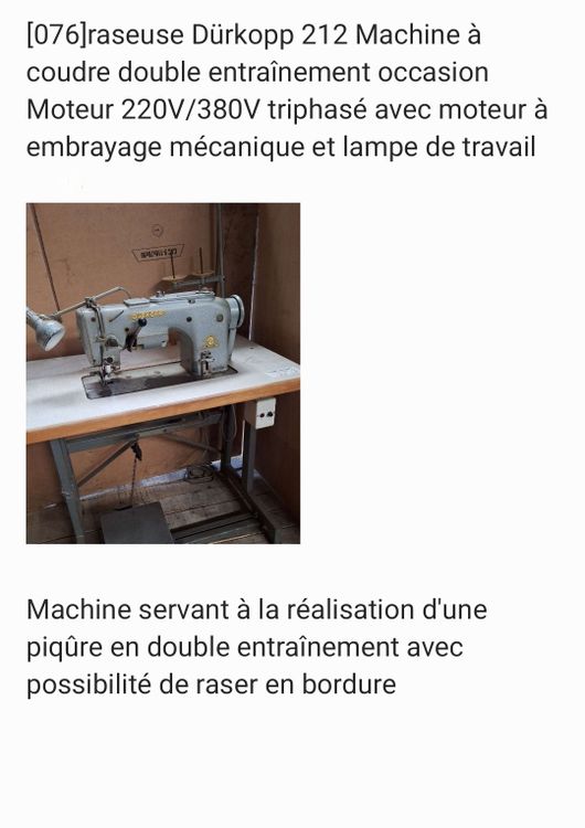 5 Duerkopp adler 212 LOT Machine a coudre raseuse double entrainement
