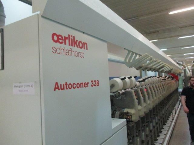 9 Rieter, Schlafhorst G35 Ring spinning linked with autoconer