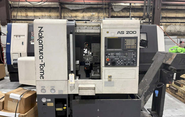 Nakamura Tome Nakamura Fanuc CNC 4500 rpm AS-200MY 3 Axis
