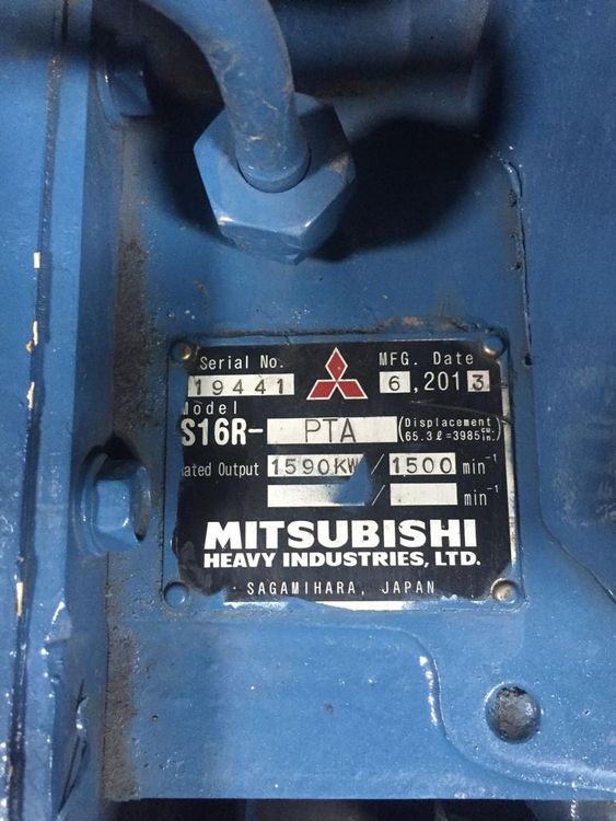2 Mitsubishi S16R-PTA 1590 KW