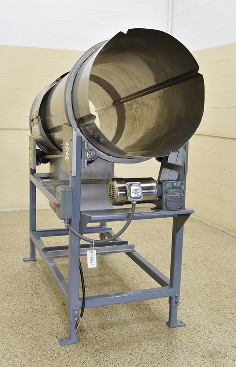 Food grade continuous tumble mixer
