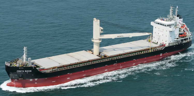 YANGZHOU HUAMEI SHIPBU ZENITH QUEEN ABT 6720 DWT ON 9.15 M DRAFT