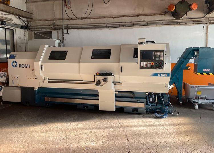 Romi Siemens 828D CNC with 10.4" LCD color screen 1800rpm C620 Parallel Lathe Year: 2019 2 Axis
