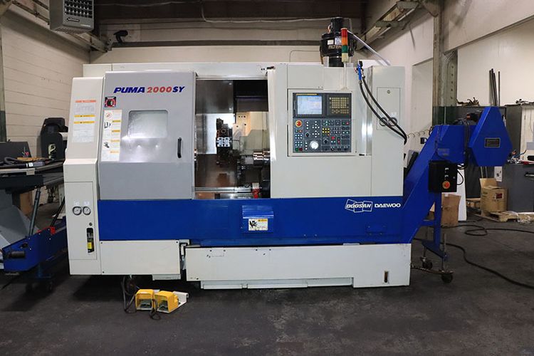 Daewoo, Doosan Fanuc 18i-TB CNC 4,500 rpm PUMA 2000SY 5 Axis