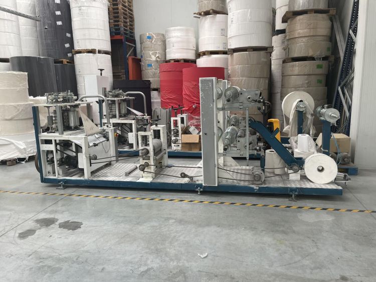 2  napkin production machines for 33 cm napkins