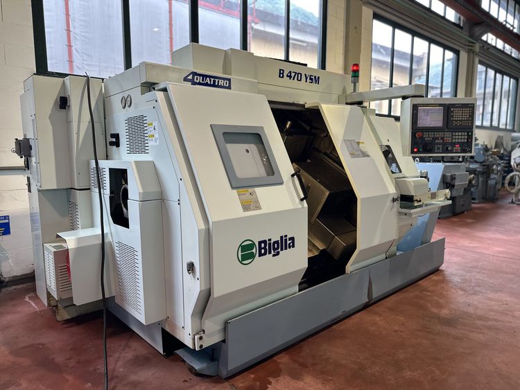 Biglia Fanuc 18i-TB CNC 4000 RPM B470YSM 6 Axis
