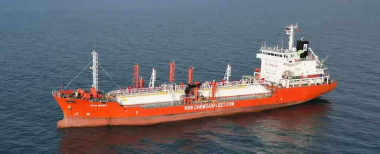 Kanrei GAS MARY ABT 3942 DWT ON 5.5 M DRAFT