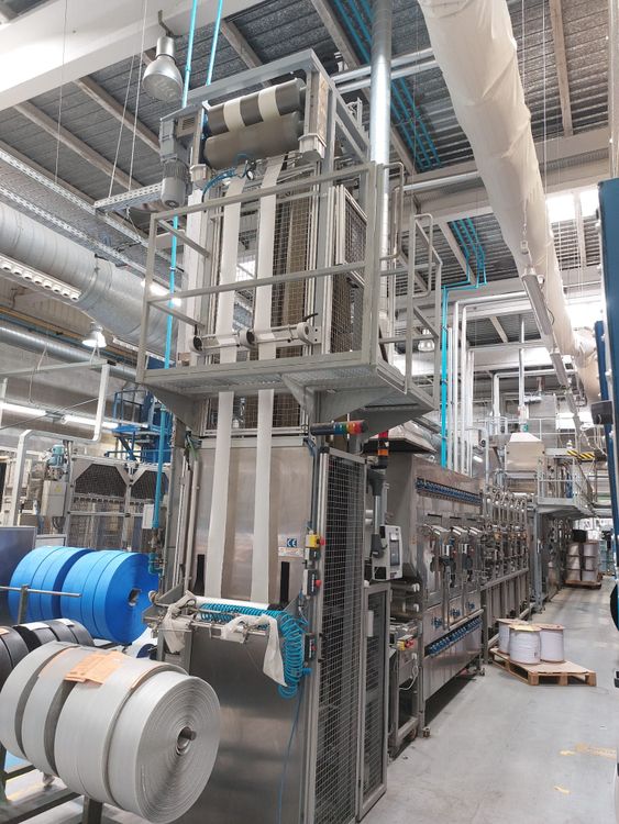 Mageba Ribbon dyeing and finishing line