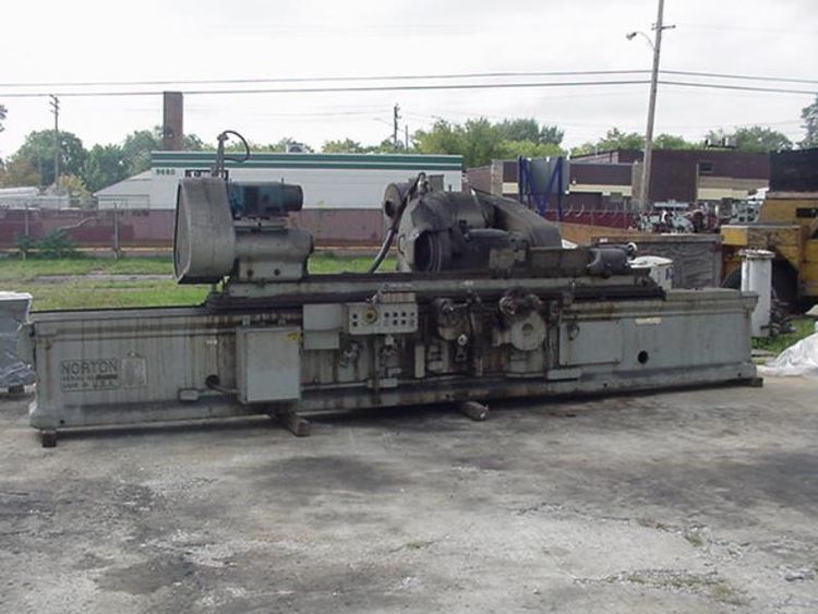 Norton 14 X 96 TYPE C PLAIN CYLINDRICAL GRINDER Norton 14 x 96 type c plain cylindrical grinder