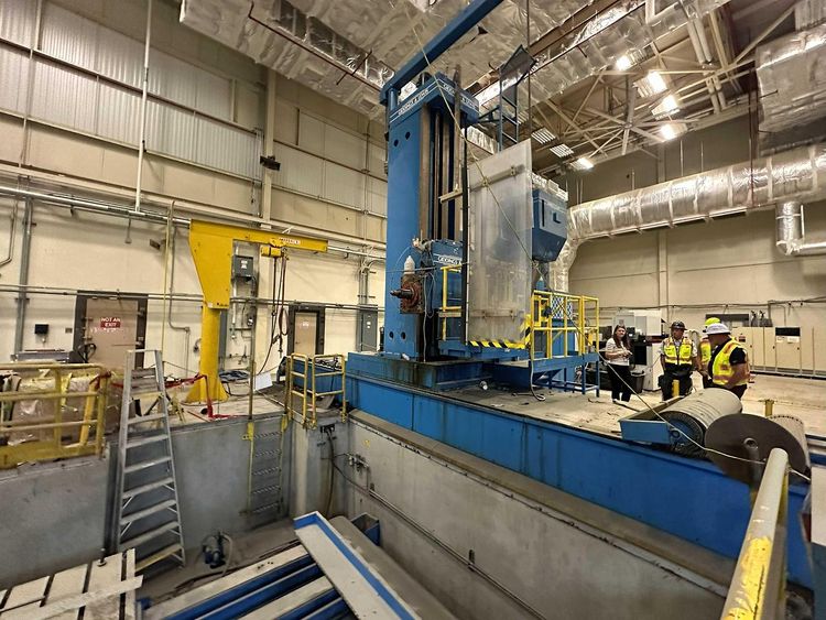 Giddings & Lewis Floor Type CNC Boring Mill 5" Spindle Diameter 5"