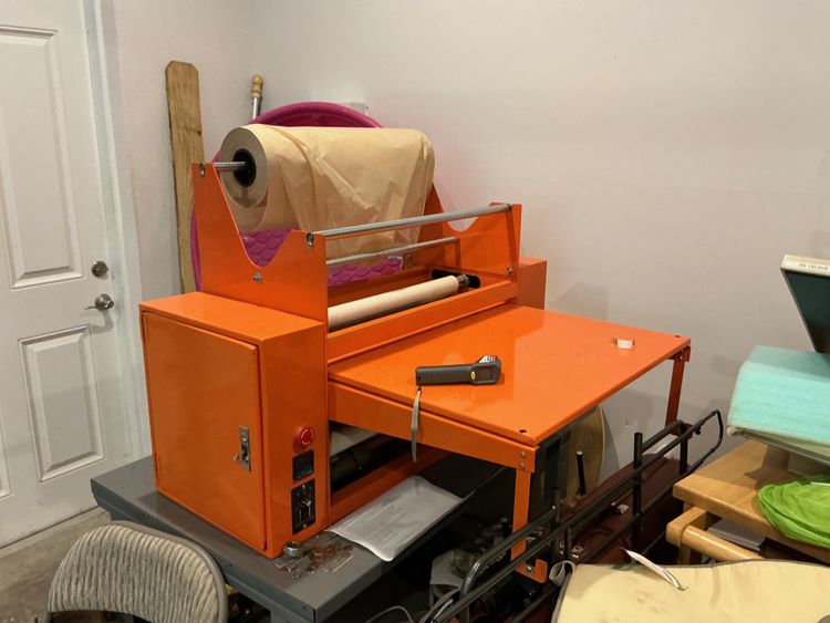 roll to roll 27” heat transfer machine