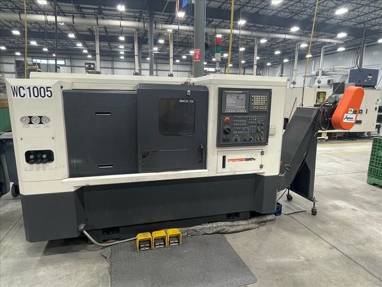 Hwacheon Fanuc 0i-TC CNC Control 5000 RPM HI-Tech 200A CNC Turning Center W/ Live 3 Axis