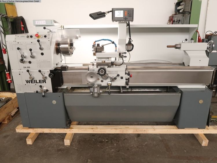 Weiler Engine Lathe 2000 rpm DA 260 x 1500 / Digi,