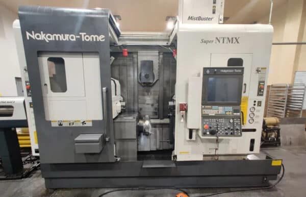 Nakamura Tome Fanuc Series 31i-A5 CNC  Left spindle speed: 4500 RPM/Right spindle speed: 5000 RPM SUPER NTMX  5 Axis