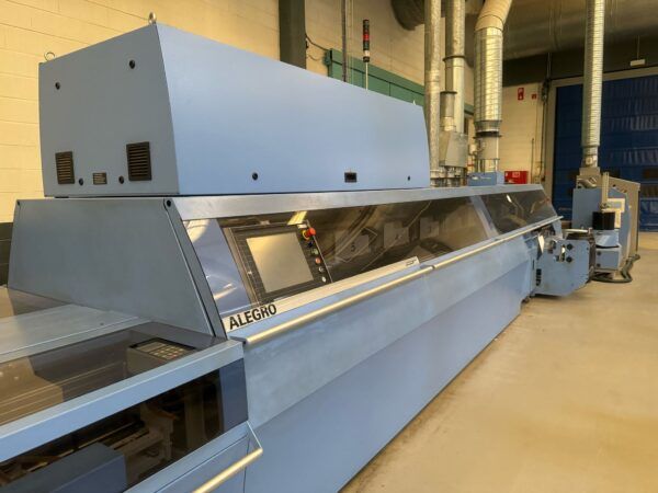 MULLER MARTINI Alegro Binding Line with inline endsheet tipper and PUR