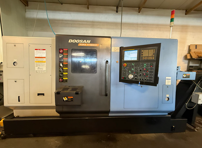 Doosan FANUC 18i-TB 5000 rpm PUMA TT 1800 SY 7 Axis