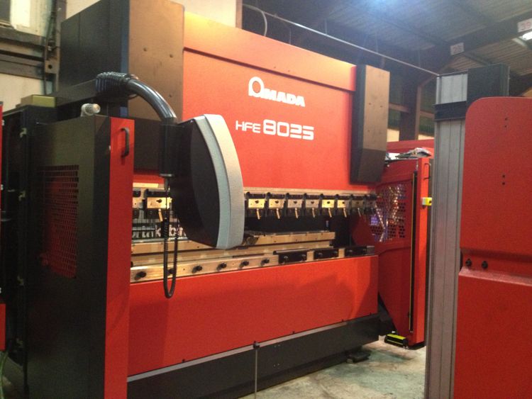 Amada HFE 8025 Hydraulic Downstroking Press Brake 80 Tons