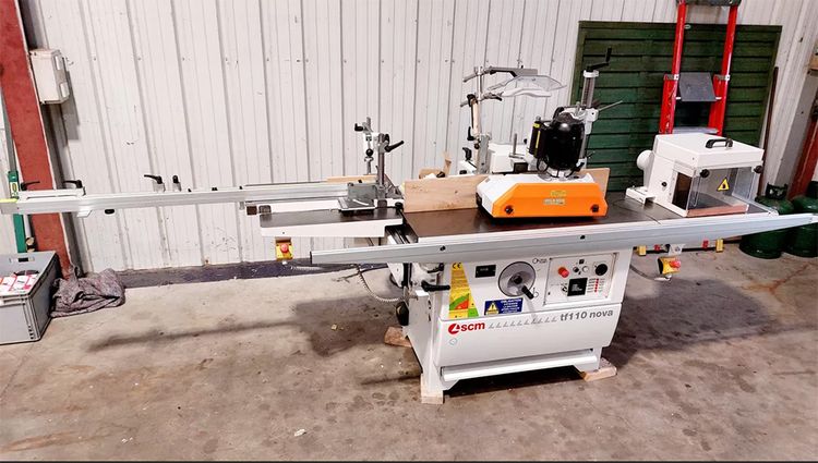 SCM TF110 NOVA TENONING SPINDLE MACHINE WITH 4-ROLL FEED DRIVE