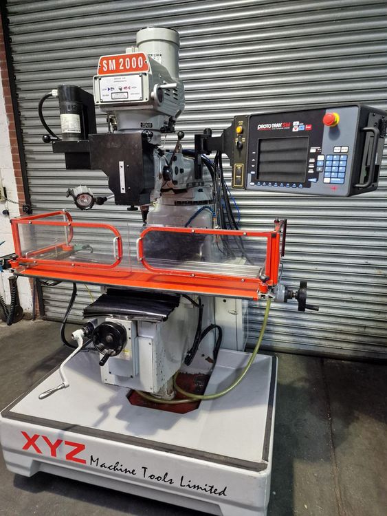 XYZ SM2000 CNC MILL R8 Spindle Vertical 4200 rpm