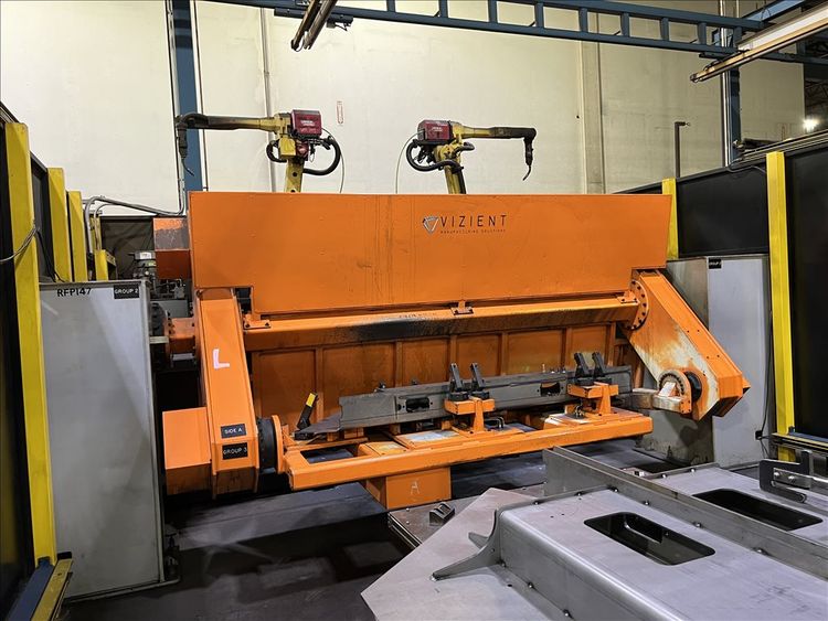 Vizient Dual Station Dual Robotic Weld Cell with Fanuc 120iC/10L Robot 6 Axis