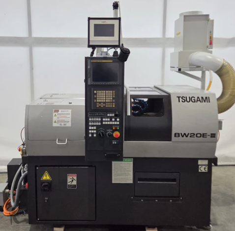 Tsugami CNC CONTROL 10,000 RPM BW 20 E CNC Automatic Lathe (Swiss Type) 9 Axis