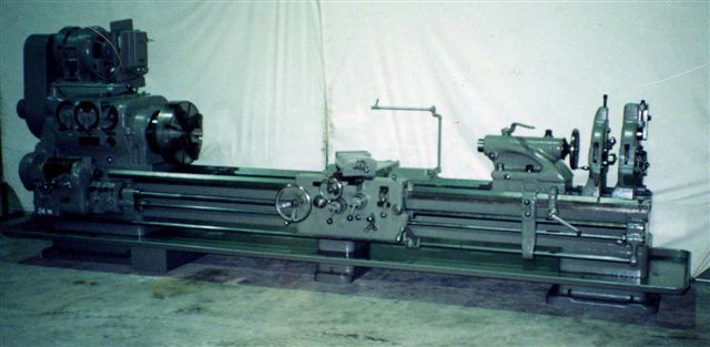 American Engine Lathe Max. 450 rpm 24” x 120” Engine Lathe