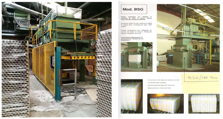 Gualchierani BSG100 vertical bale press