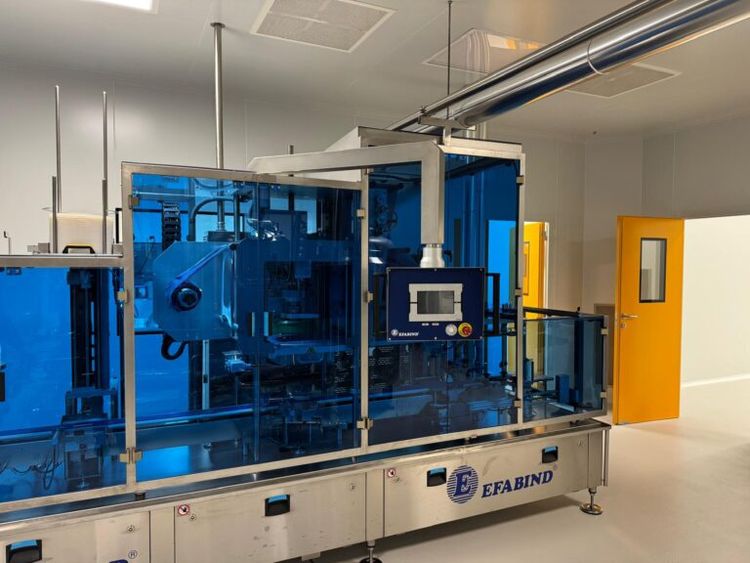 EFABIND LA-525-F, CYLINDRICAL CONTAINER FILLING AND SEALING MACHINE
