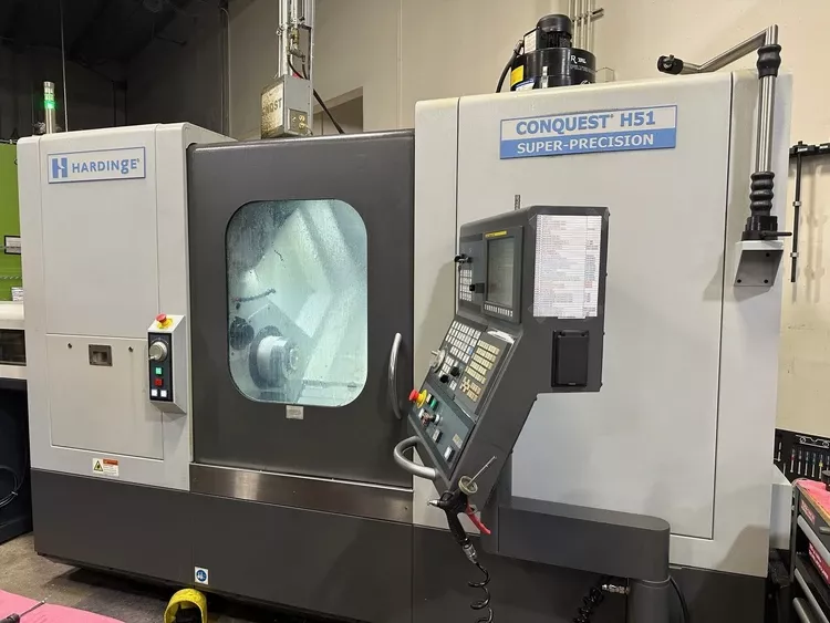 Hardinge Fanuc Series 0i TD Control 5,000 RPM CONQUEST H51 3 Axis