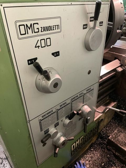 OMG Zanoletti Engine Lathe 1000 giri/min 400