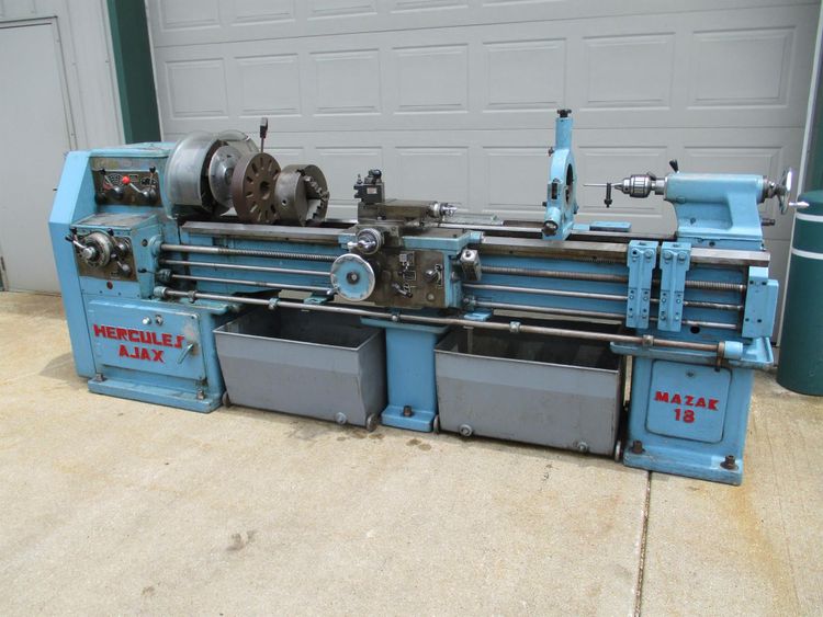 Mazak Gap Bed Engine Lathe 1,500 RPM Hercules Ajax 18