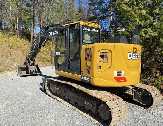 John Deere 135G Tracked Excavator