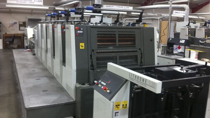 Komori Lithrone LS529+CX 20 x 29 inch