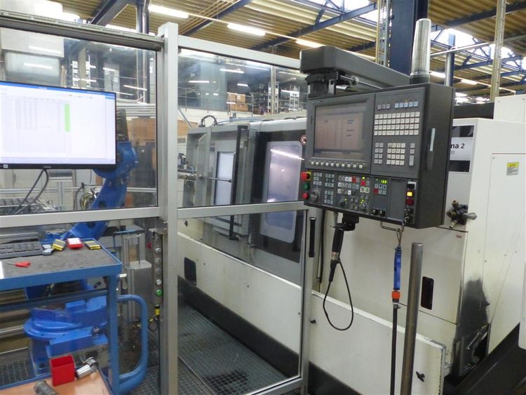 Okuma OSP P300 LA CNC system 5000 rpm LB 3000EX II-MC1000 SPACE TURN (with robot loading) 3 Axis
