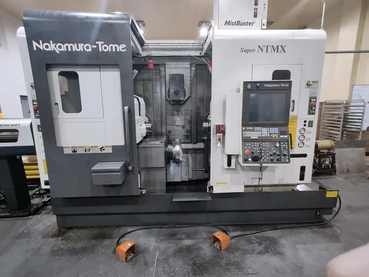 Nakamura Tome Fanuc 31i-A5 2-path CNC control 5000 rpm SUPER NTMX 5 Axis