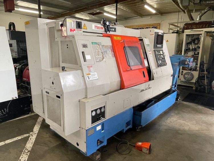 Mazak CNC Control 4,500 RPM Super Quick Turn 15 (SQT 15) CNC Lathe 2 Axis