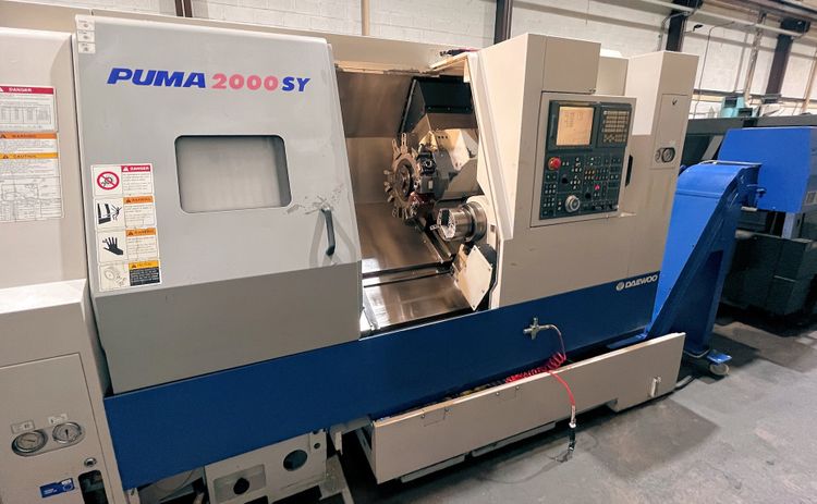 Daewoo FANUC 18i-TB 5000rpm Puma 2000SY 2 Axis