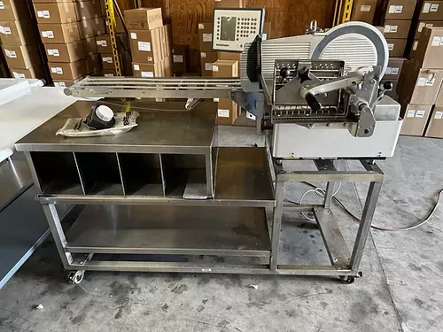 Bizerba A404 Automatic Slicer Stacker with Sharpener and Stand