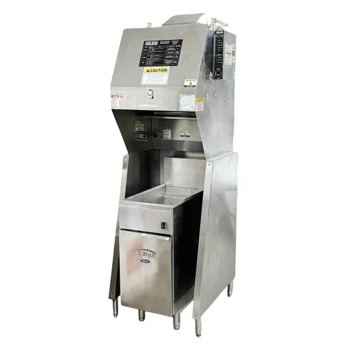 Imperial IFS-40-E Electric Floor Fryer with Giles Free Standing Ventless Hood