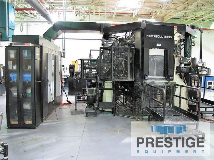 Porta Porta TRV-08-N-16-90-110, 8-Station, 16-Spindle, HSK 50/63/ISO-40 Taper, 6K/15K RPM, Siemens CNC, Chip Conv, 2017, #31467 Porta