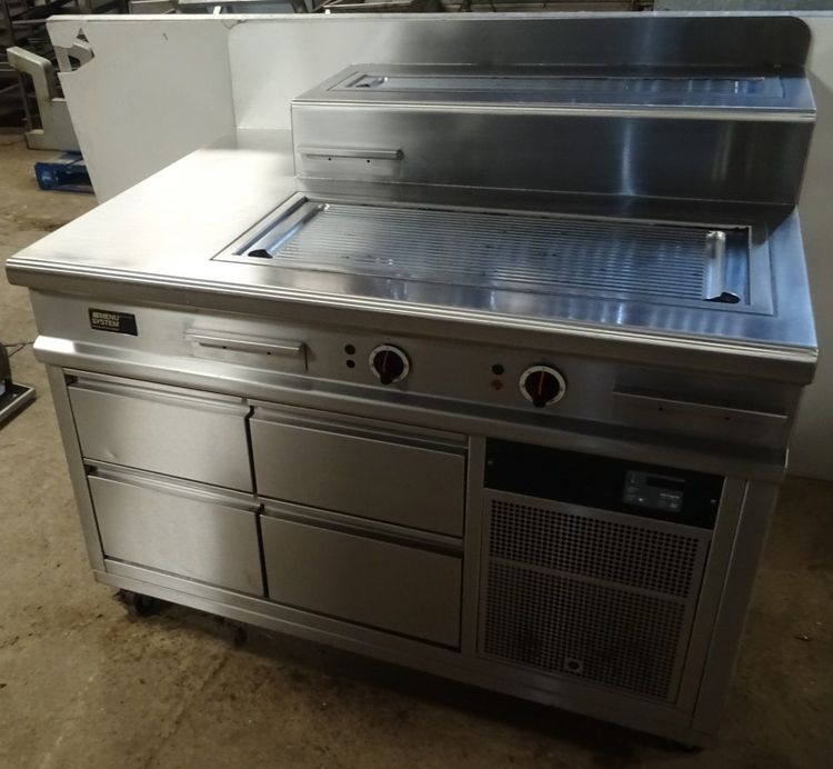 Bespoke Electric Griddle Station with Chilled Drawers