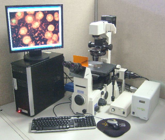 Nikon TE2000-U, Inverted Fluorescence Research Microscope