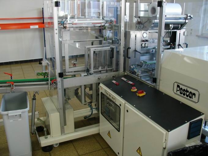 Pester PEWO-pack 450 SN-H/PEWO-therm II 450 NE, Taut banding machine with shrinking tunnel