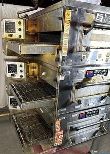 Marshall, Middleby PS528G Triple Stack Gas Conveyor Oven