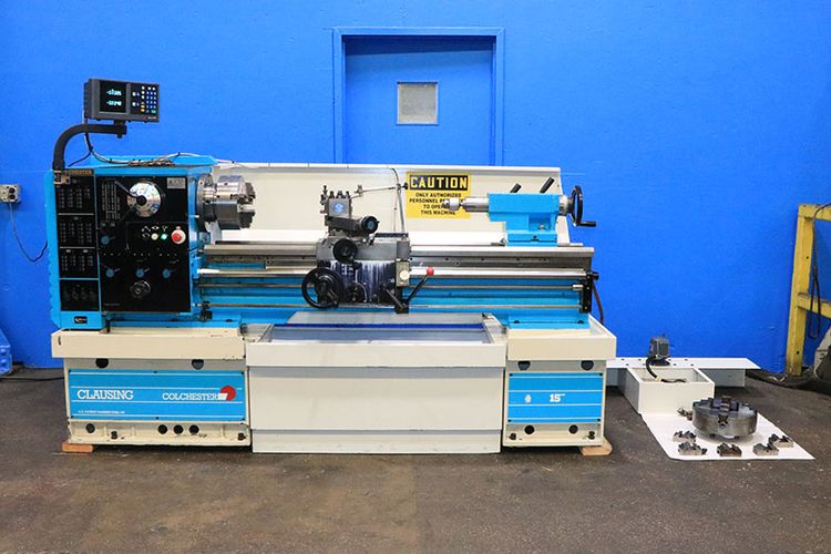 Clausing Colchester GAP BED ENGINE LATHE 2000 RPM 15"