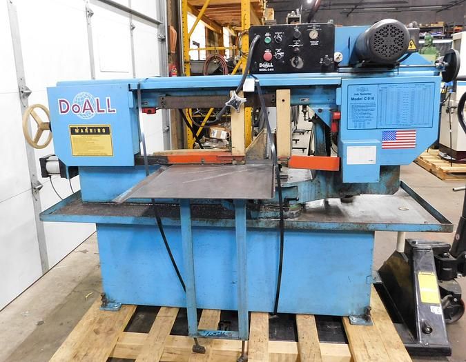 Do All C916S Horizontal Manual Bandsaw Semi Automatic