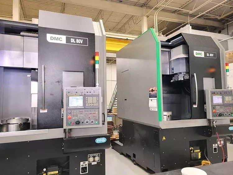 DMC DL 80 V CNC Vertical Turning & Boring Center 2,000 RPM Spindle